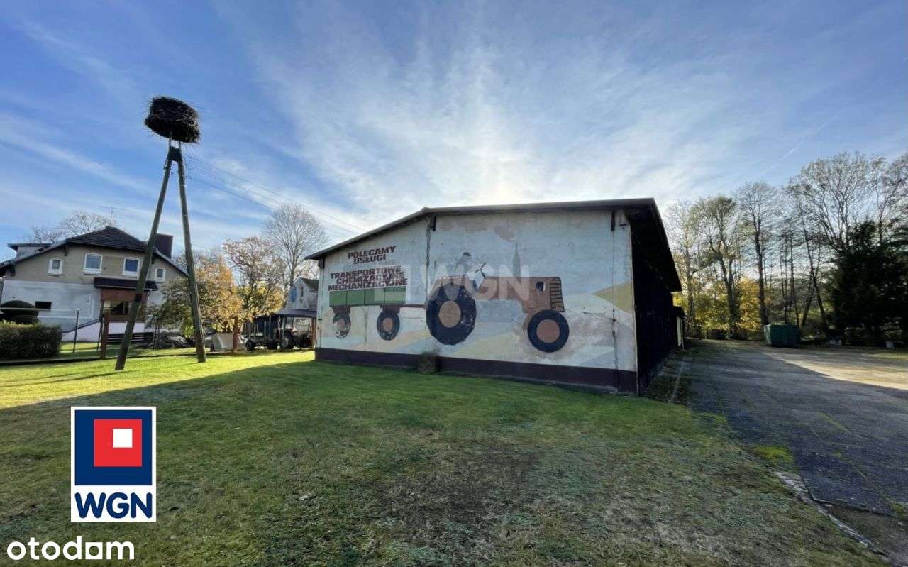 Dom, warsztat, hala mag., Barcino, działka 5000m2-18