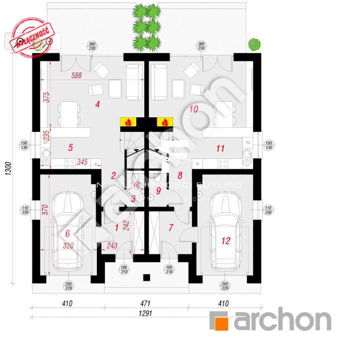 Okazja!Nowy bliźniak 4p. garaż umeblowany-19