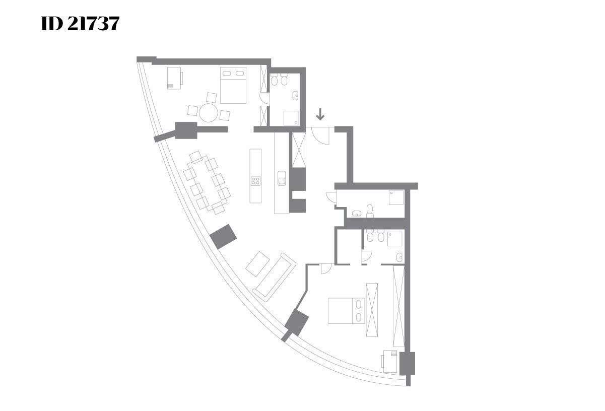 Apartament Sky Tower 177 m2 4x parking i sauna - Pełny obrazek: 2/20