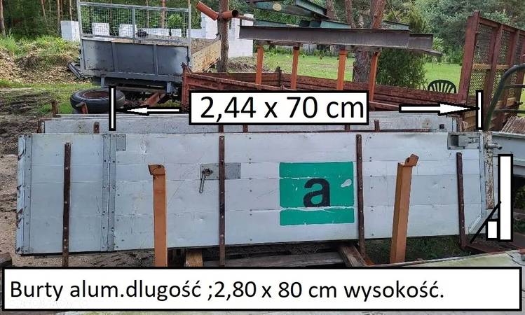 Burty aluminium kiper wywrot skrzynia używane - 17