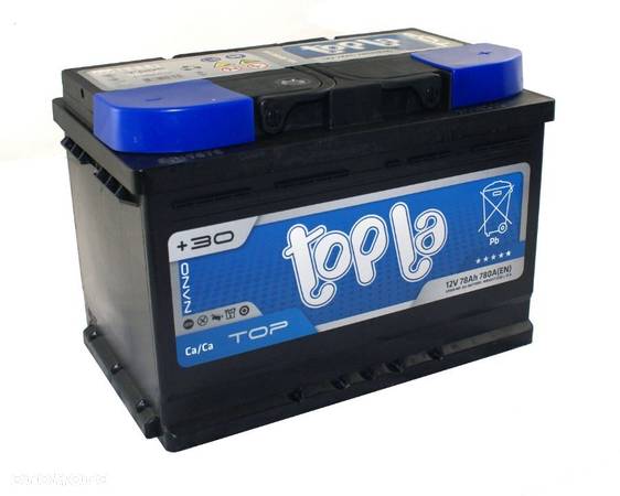 Akumulator TOPLA TOP 78Ah Prawy+ 750A - 2