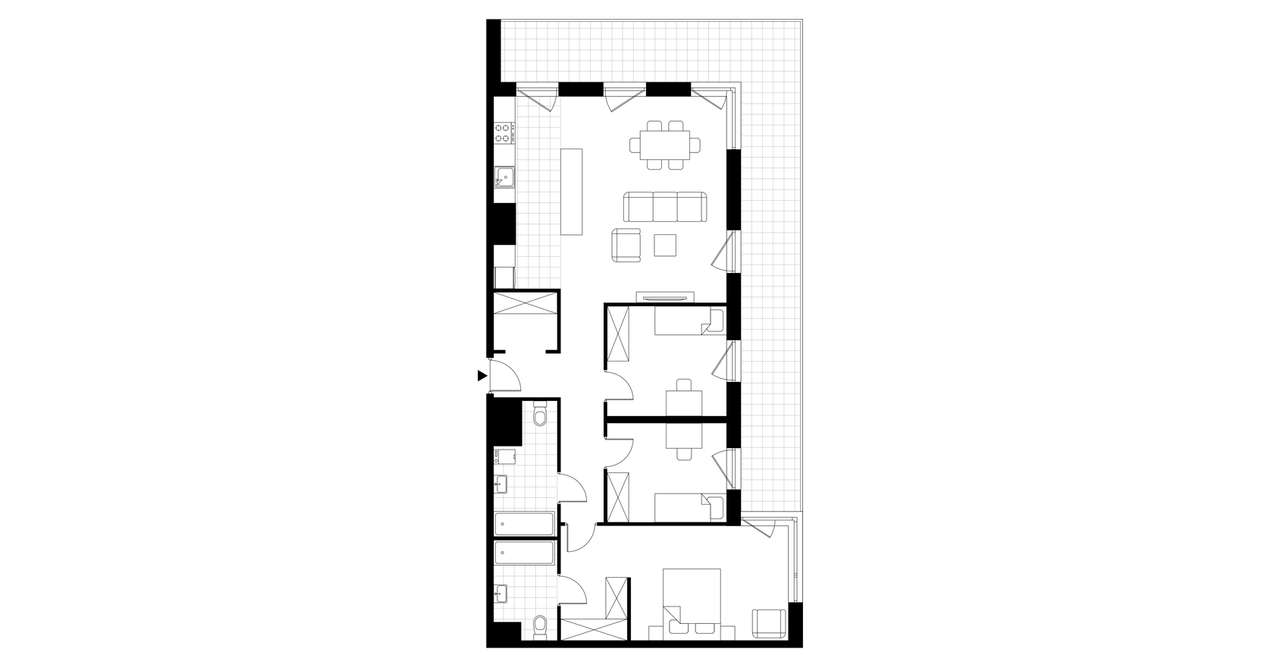 4-pokojowe mieszkanie 97m2 + loggia Bez Prowizji - Pełny obrazek: 3/8