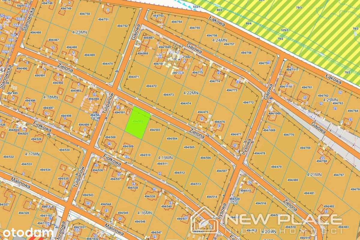 1145m2 budowlana, kameralna okolica, pod Oławą - Pełny obrazek: 4/16