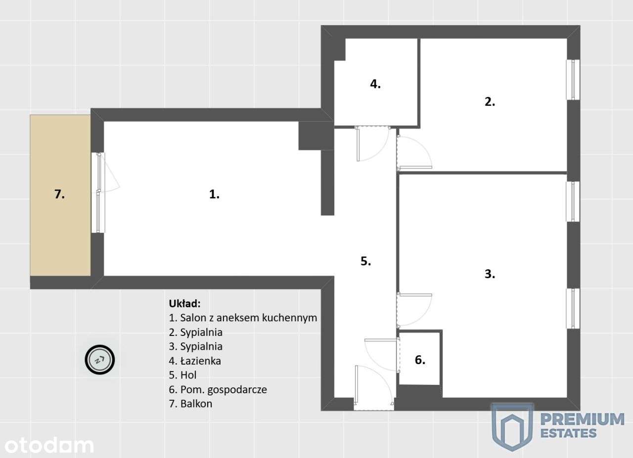 Wysoki standard | 60m2 | Możliwość 4 pokoi | Olsza-12