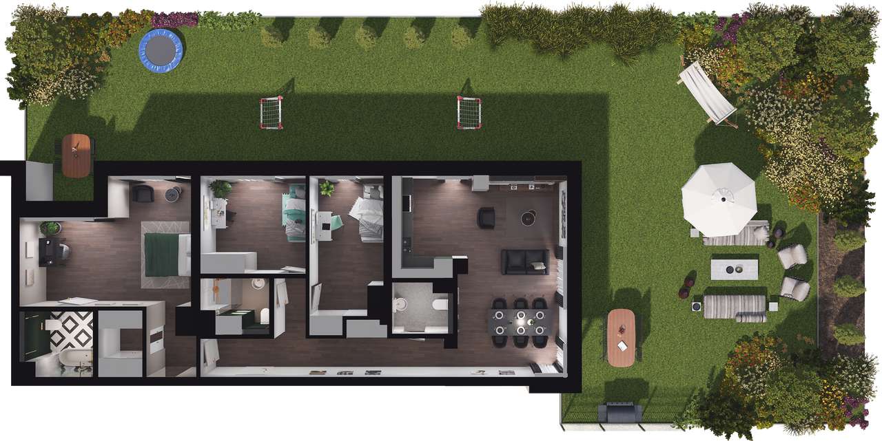 Zagajnikowa | nowe gotowe mieszkania przy parku | 4 pokoje - Pełny obrazek: 3/9