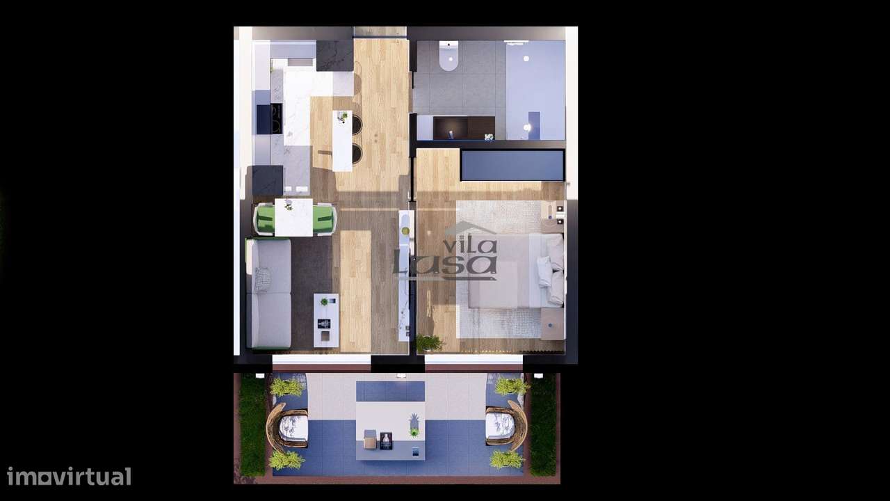 Apartamento T1 Novo com garagem em Vilar de Paraiso, Vila Nova de Gaia-15