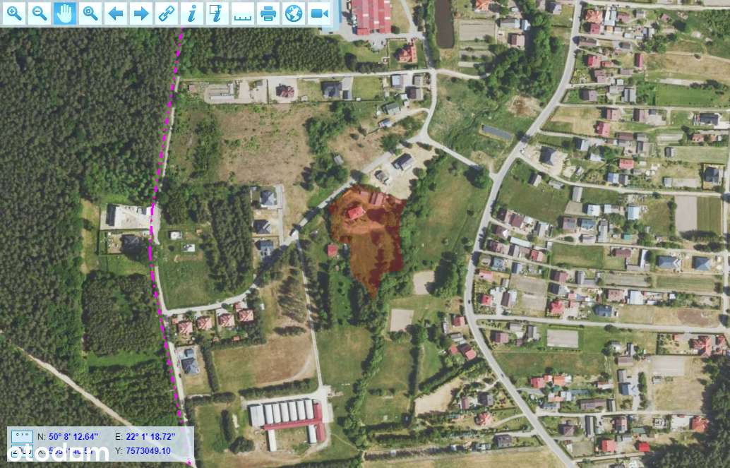 Uzbrojona działka z dużym potencjałem aranżacyjnym w Wysokiej Głog.!-3