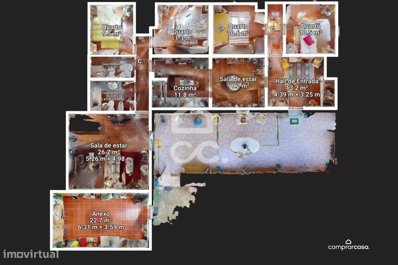 Quinta de 9250m2 c/ Moradia T4 térrea, anexo e armazém | Azaruja-22