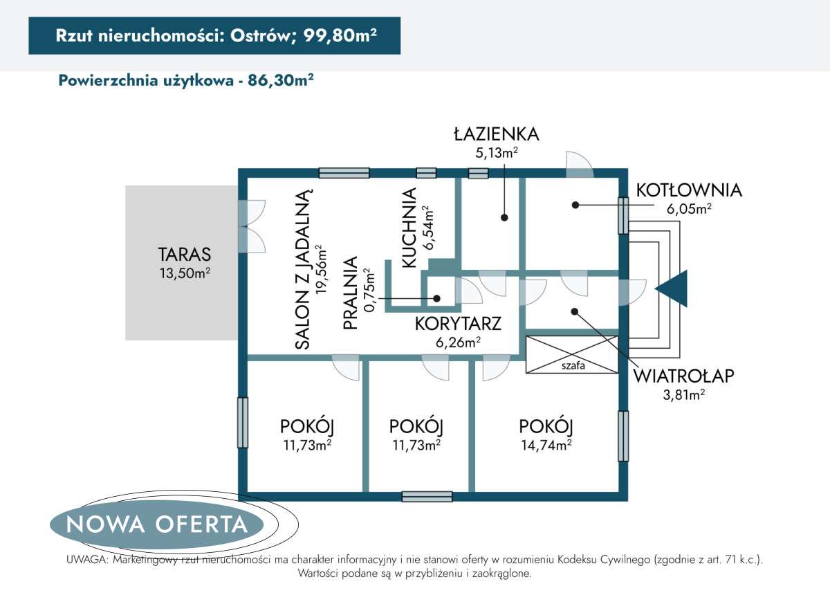 Twój Nowy dom w Brzeźniu. Gotowy do zamieszkania!! - Pełny obrazek: 5/20
