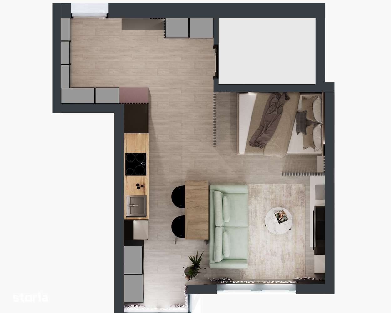 Apartament 1 Cameră | 42 mp | Complex Comat Towers - Imagine principală: 3/25