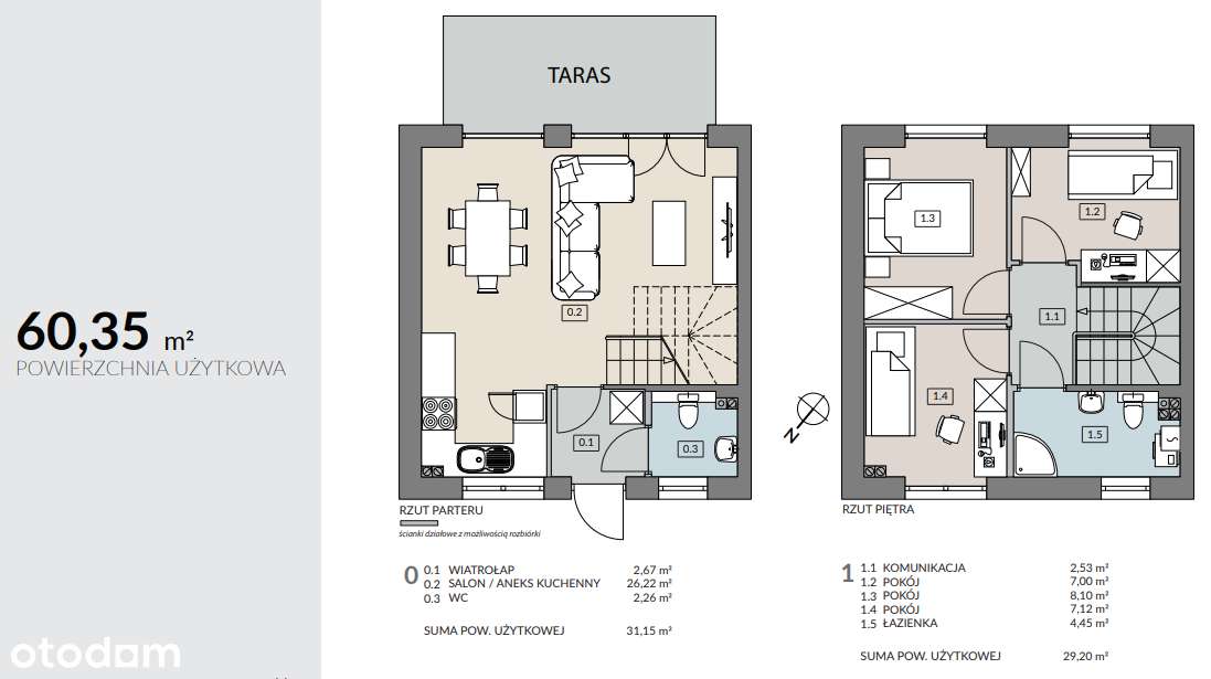 Oferta specjalna-ograniczona! Nowoczesny dom z PV 4,8 kW|20 min od Poz-6