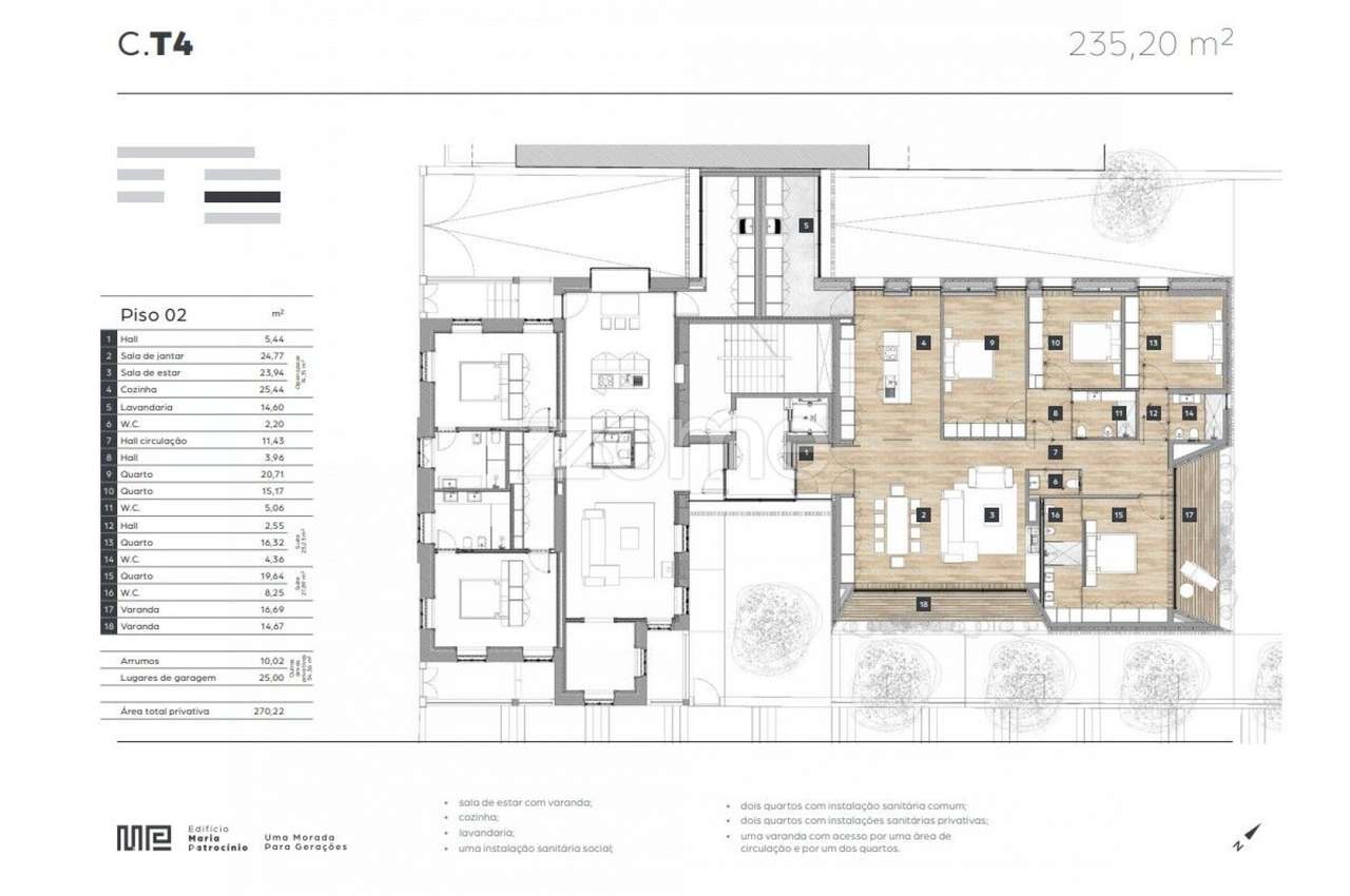 Extraordinário Apartamento T4 - Edifício Maria Patrocínio-20