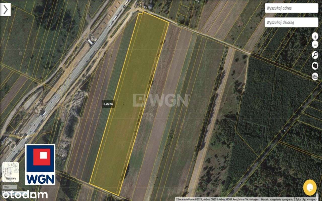 Teren inwestycyjny 5ha przy A1 - Pełny obrazek: 2/7