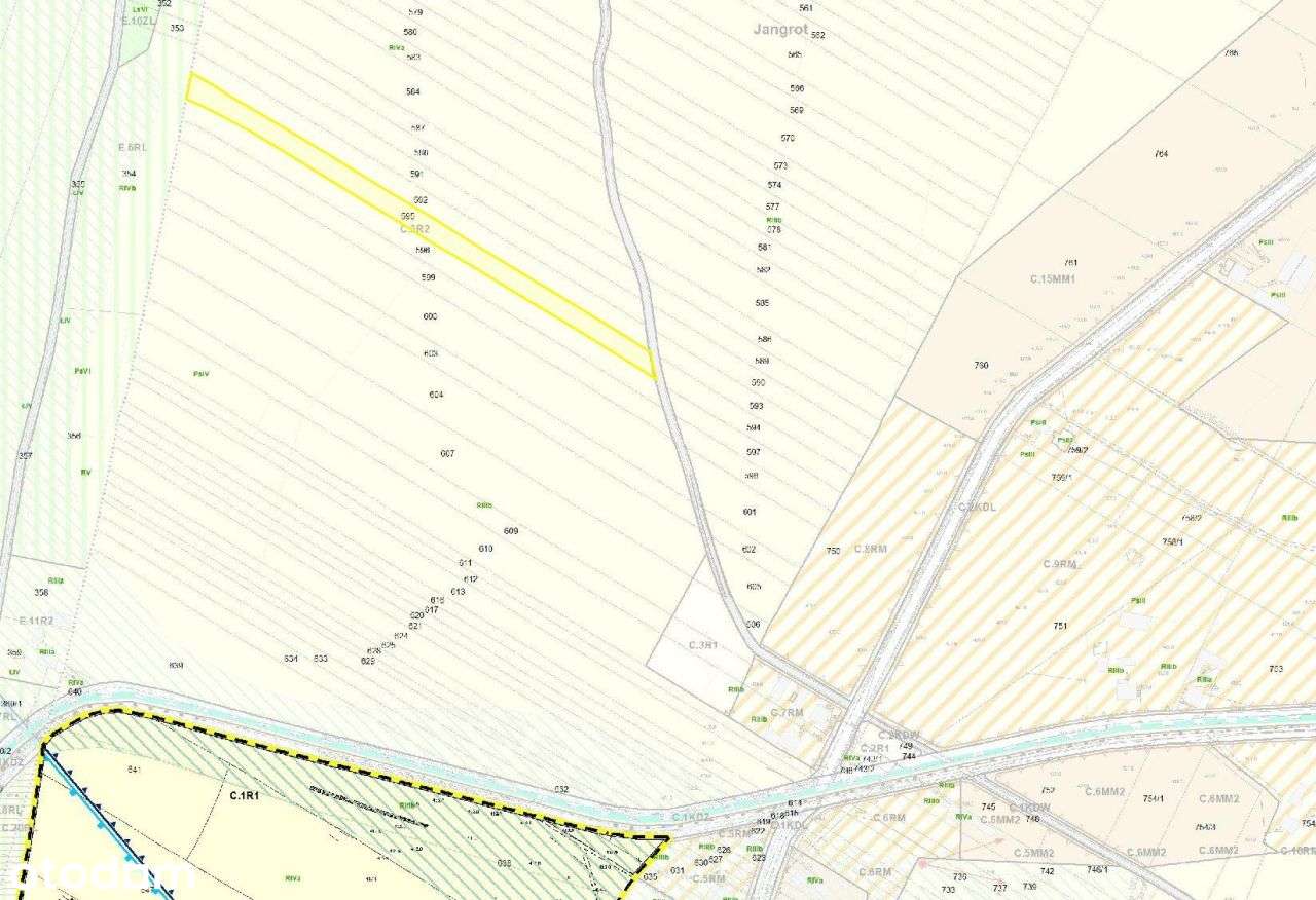 Działka, 2 058 m², Jangrot-1