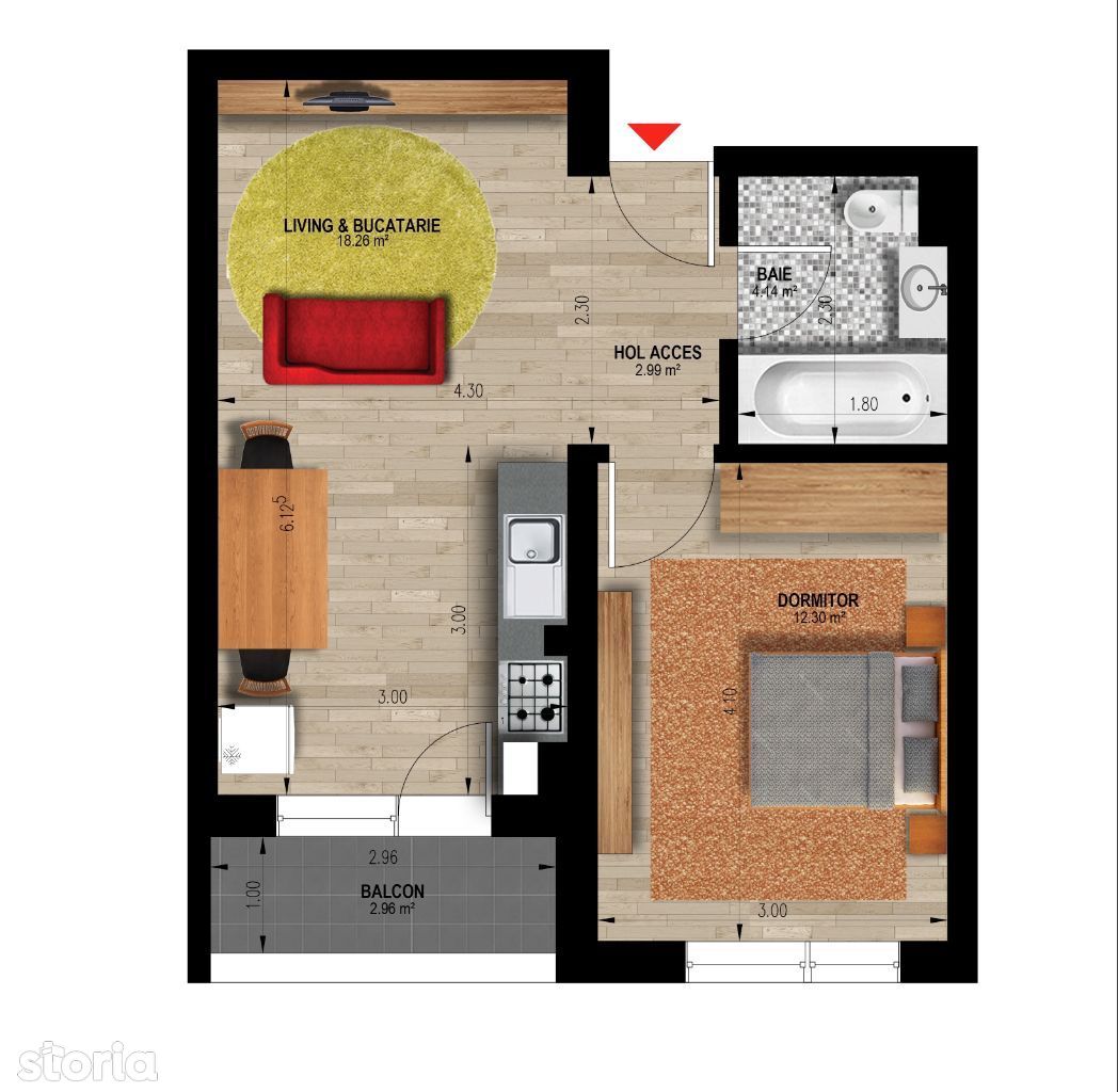 Studio Apartament 2 camere Weiner 12 Residence MIlitari Comision 0