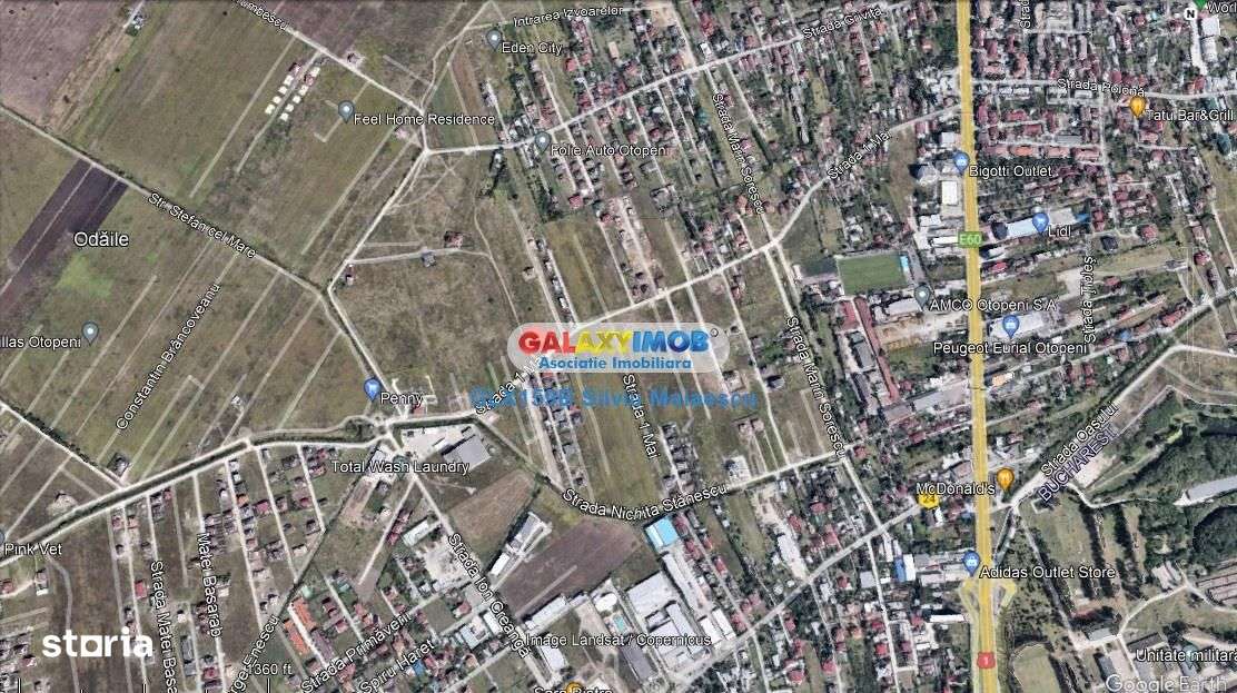 Otopeni 575 Mp - Lot 412 Mp+163 Mp(cota de drum si gradina) str. 1 Mai - Imagine principală: 2/11