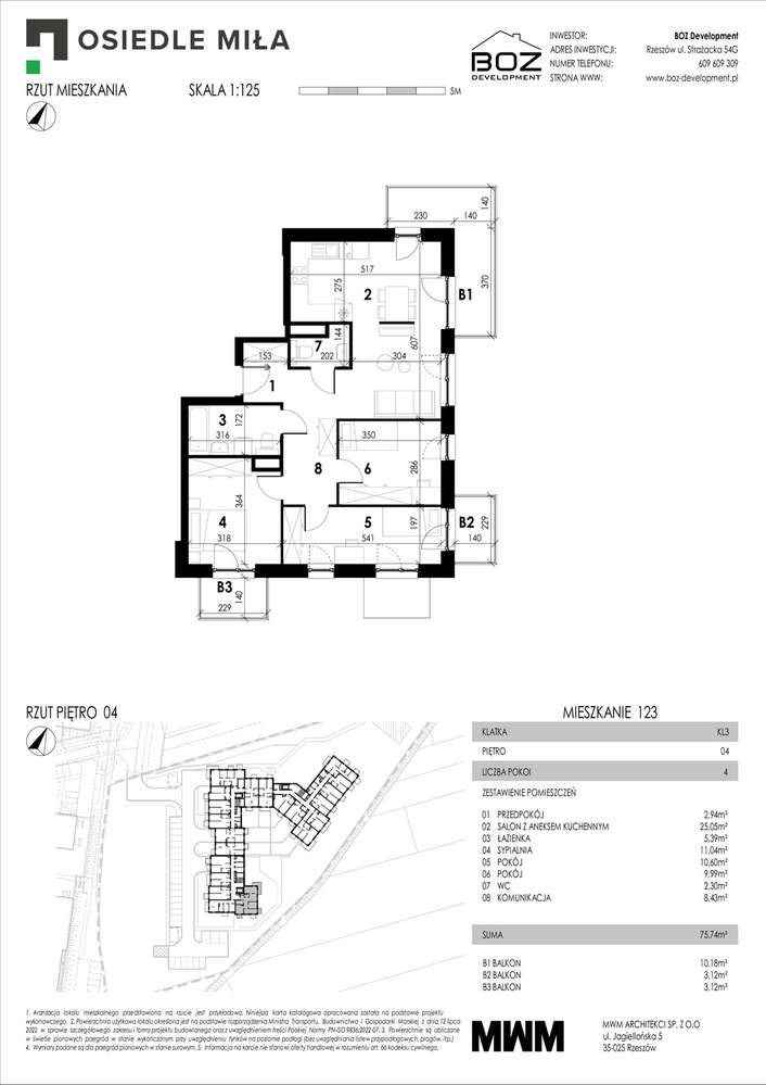4-pokojowe mieszkanie Rzeszów –  Drabinianka - Pełny obrazek: 5/10