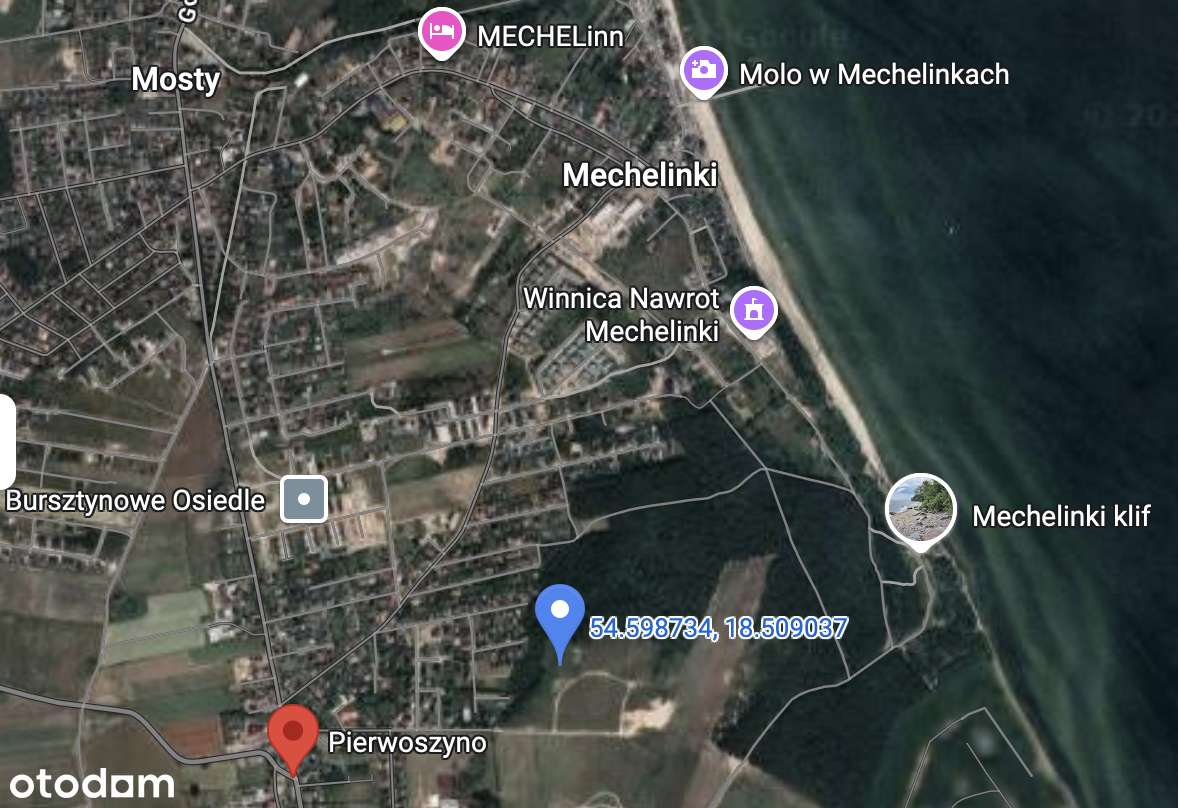 Działka budowlana 1605 m² Pierwoszyno, gmina Kosakowo - Pełny obrazek: 5/19