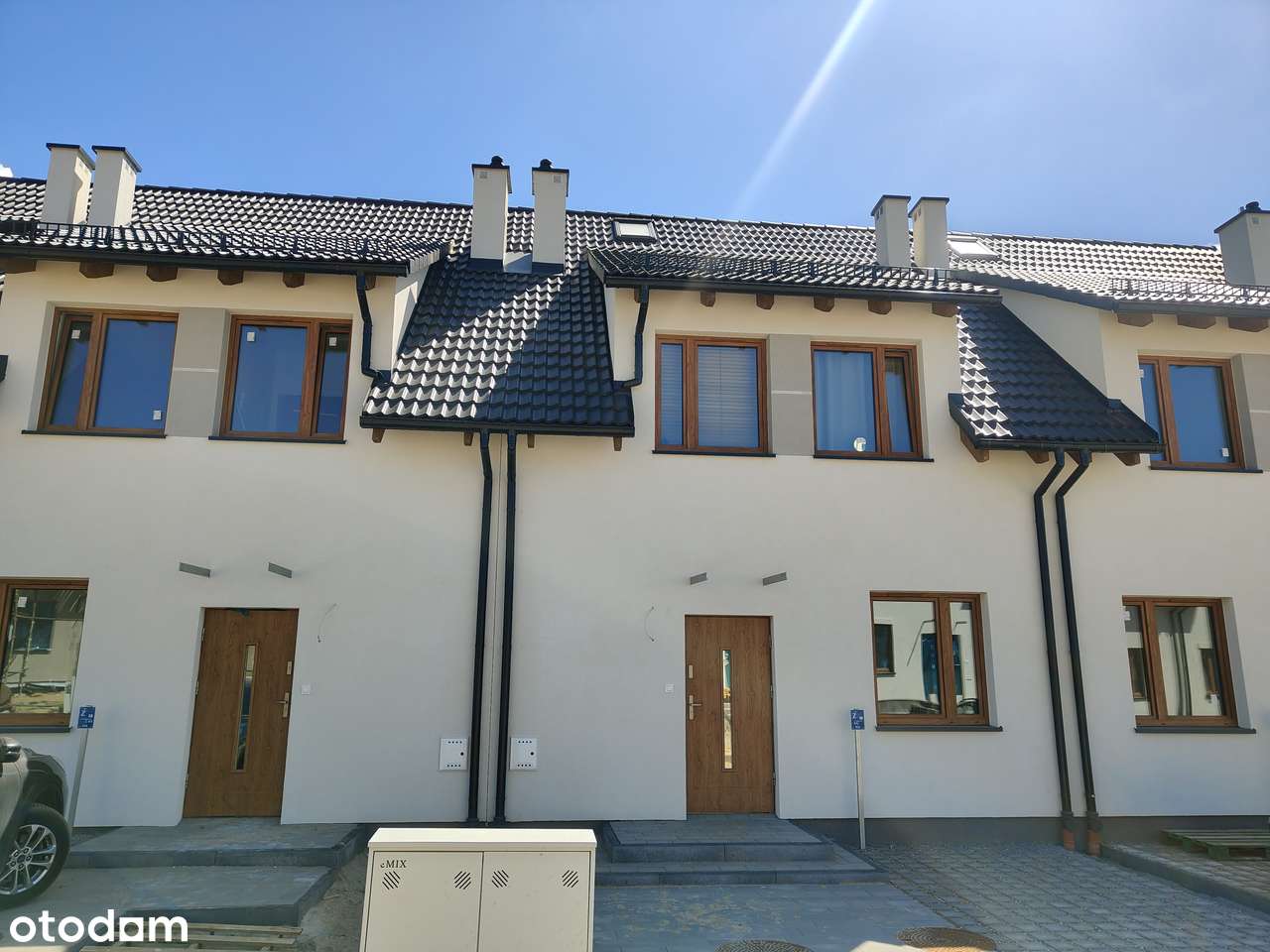 Skrajny szereg z działką 300 m2 blisko Gdańska