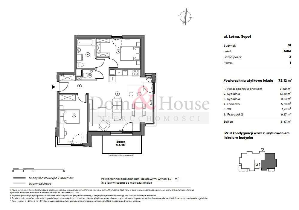 Nowy Apartament 3-pokojowy w Sopocie! - Pełny obrazek: 4/13