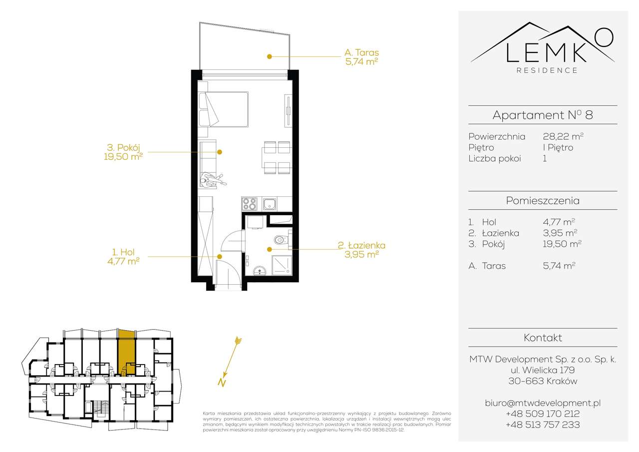 Lemko Residence | Przedsprzedaż! | 1-pok. | 8 - Pełny obrazek: 2/8