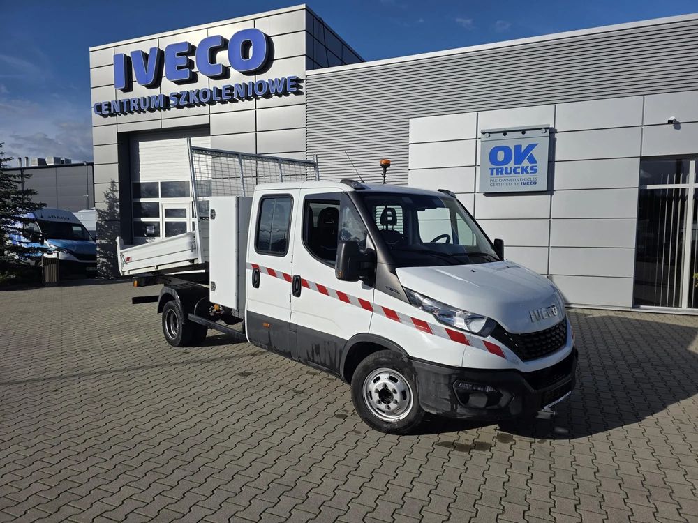 Iveco 35C14 Wywrotka Doka Brygadówka Wzmocniona Skrzynka Narzędziowa Dealer Iveco HDS ŻURAW 129 900 netto 50C15 50C18 50C16 35C16