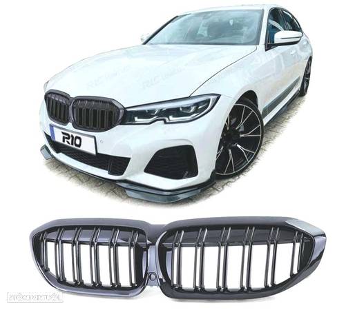 GRELHA FRONTAL GLOSSY BLACK DUPLA PARA BMW G20 G21 - 1