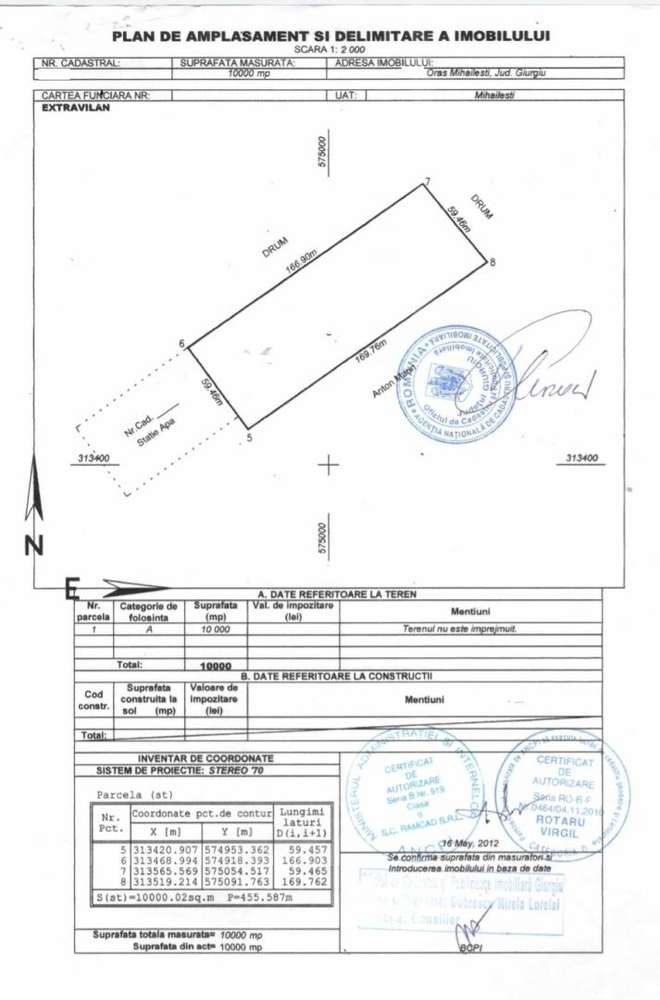 Vanzare teren 10.000mp Cornetu- Mihailesti - Imagine principală: 3/3