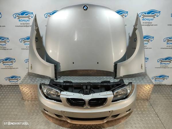 FRENTE COMPLETA BMW SERIE 1 E87 E81 PACK M CAPOT PARACHOQUES SENSORES GUARDA-LAMAS OTICAS RADIADOR VENTILADOR FRENTE FIBRA REFORÇO - 12