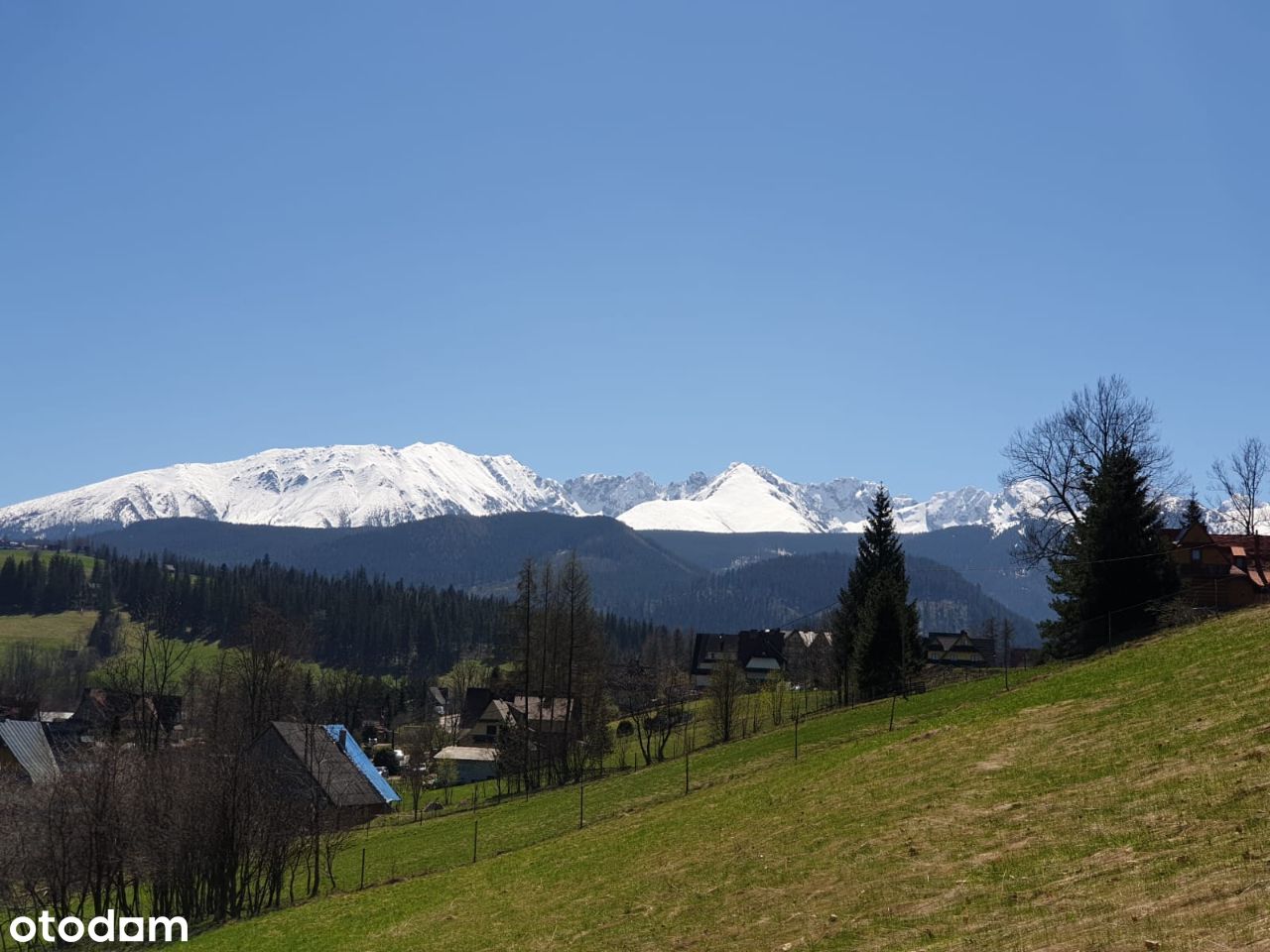 Zakopane Mrowce budowlana widok działka Tatry