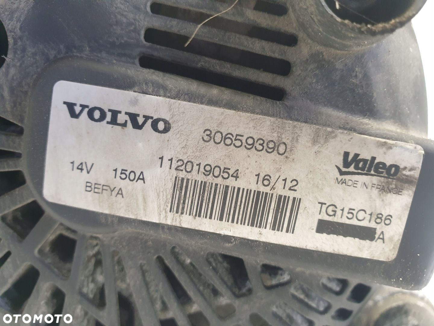 Volvo S40 II 1.6 D2 ALTERNATOR 150A 30659390 valeo oryginał - 2