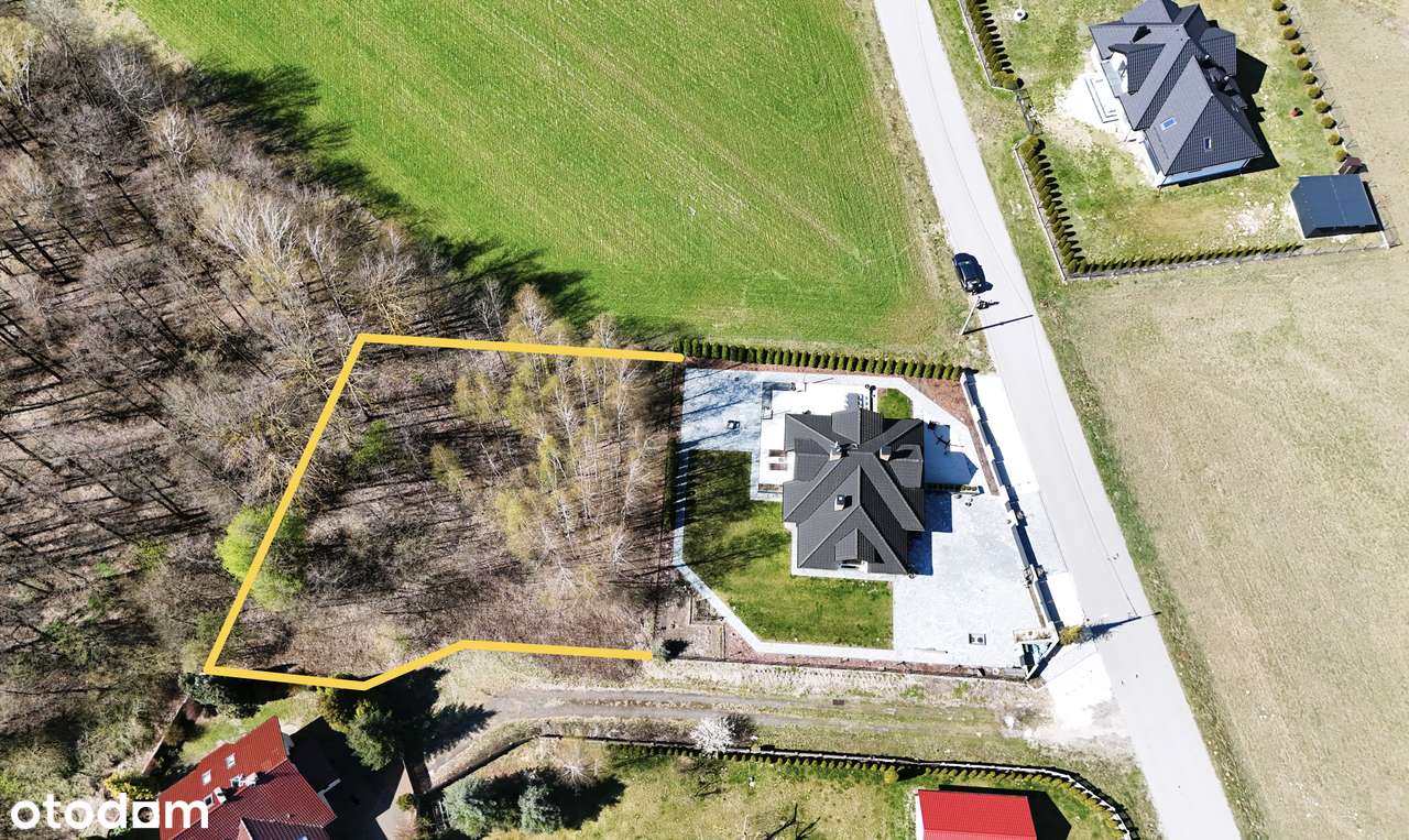 Działka pod zabudowę jednorodzinną, zielona piękna okolica