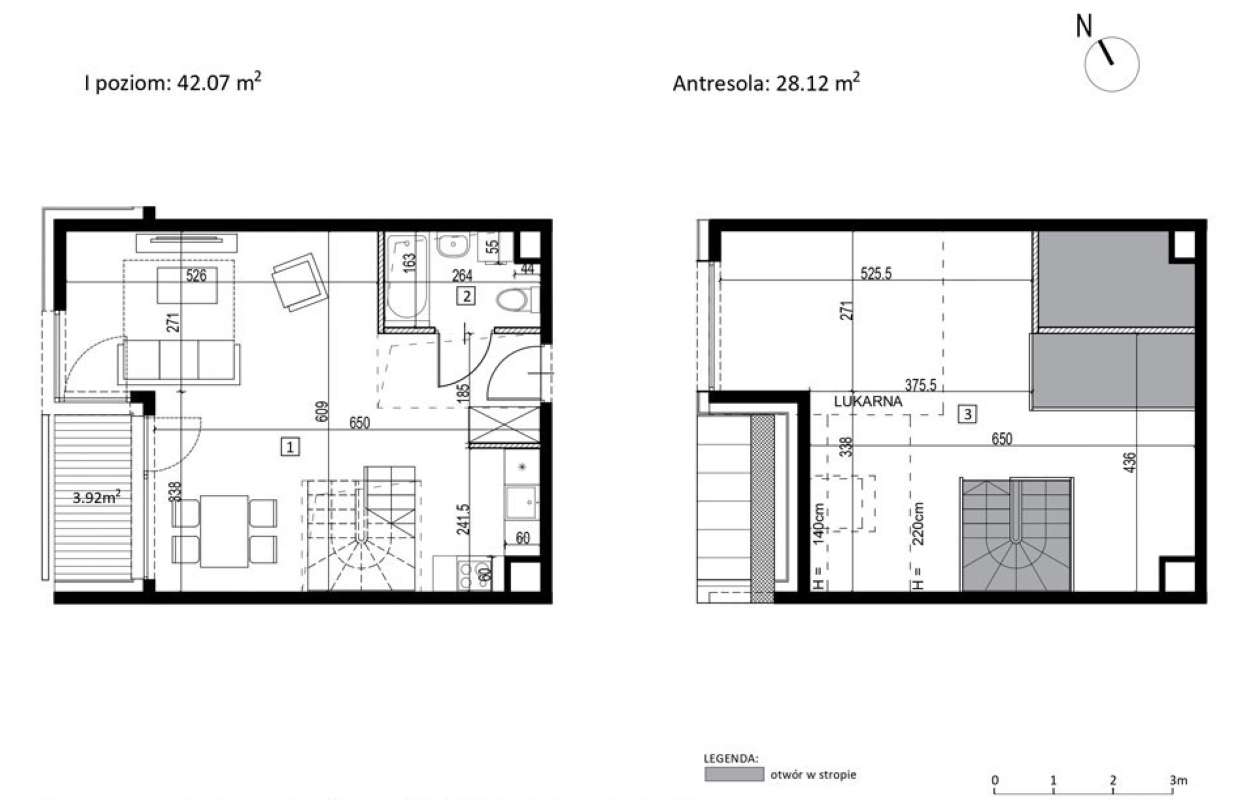 Kameralny budynek na Wojszycach | 70 m2, antresola-2
