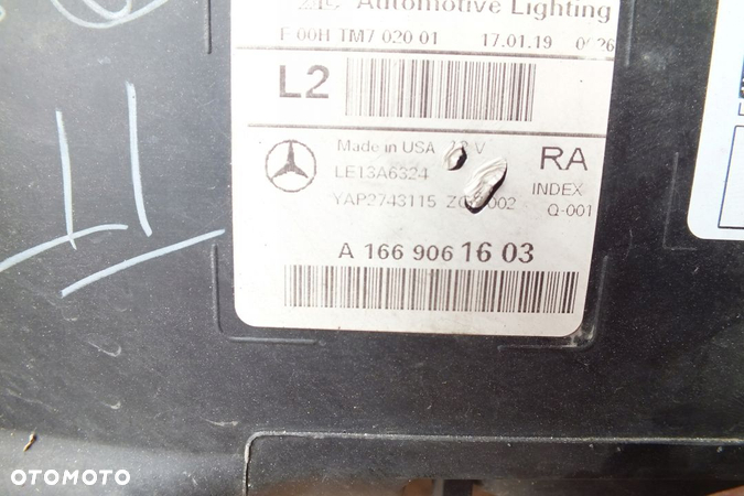 LAMPA PRZEDNIA PRAWA FULLED MERCEDES gle A166 - 5