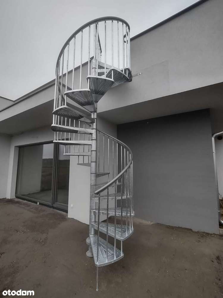 Dom 99m2, nowoczesna bryła, jezioro, Puszcza, ogród, taras na dachu-9