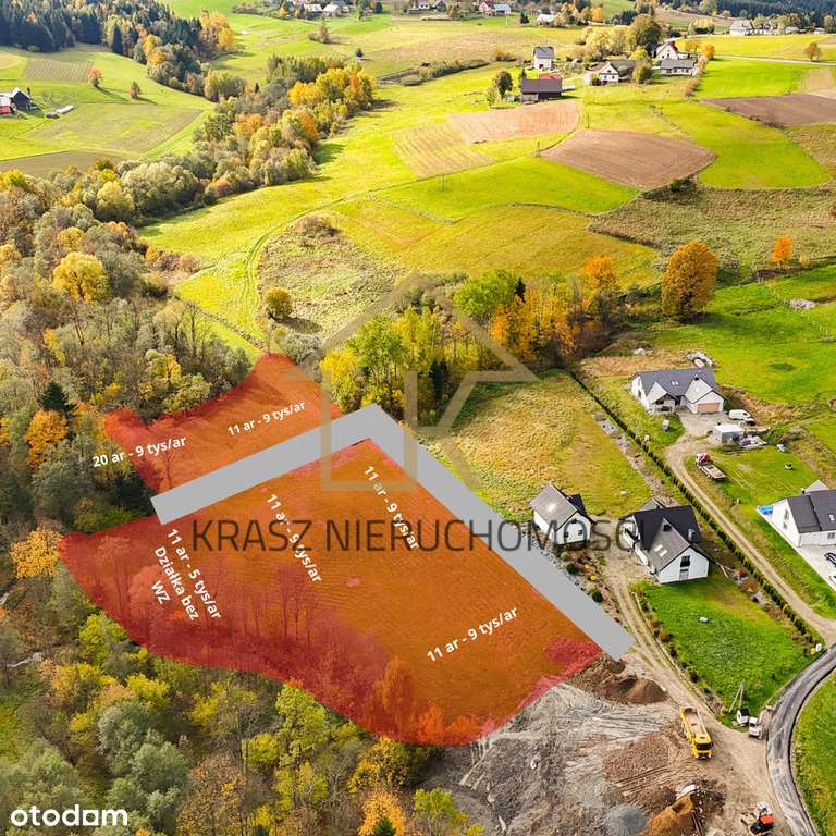 Piękne działki z WZ na sprzedaż w Starej Wsi - Pełny obrazek: 3/9