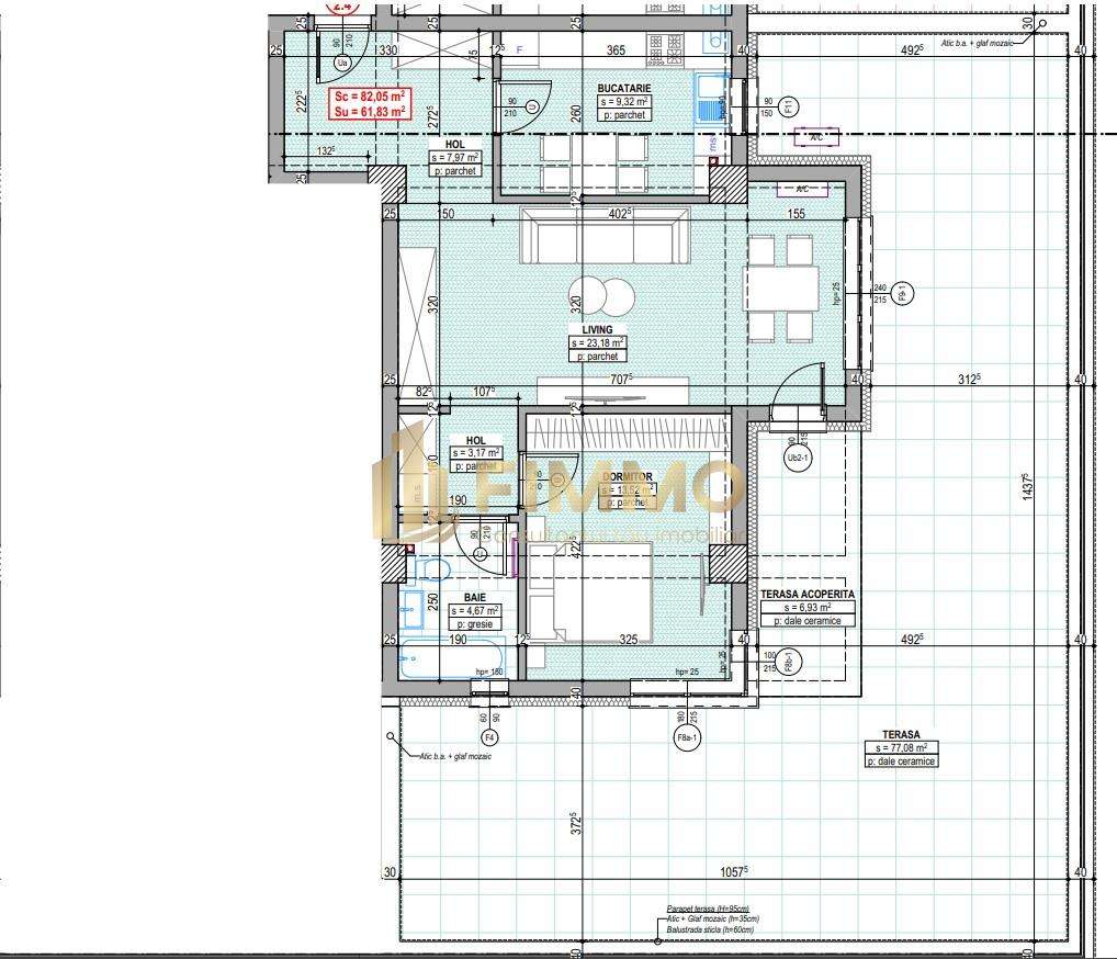 Apartamente 3 cam | 62mp | Terasa 77mp  | Traian Vuia | ID:1170 - Imagine principală: 4/7