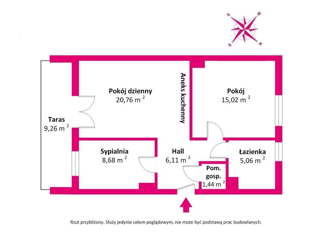 3 pokoje obok parku Wydmy Tarchomińskie Las Anecin - Pełny obrazek: 5/20