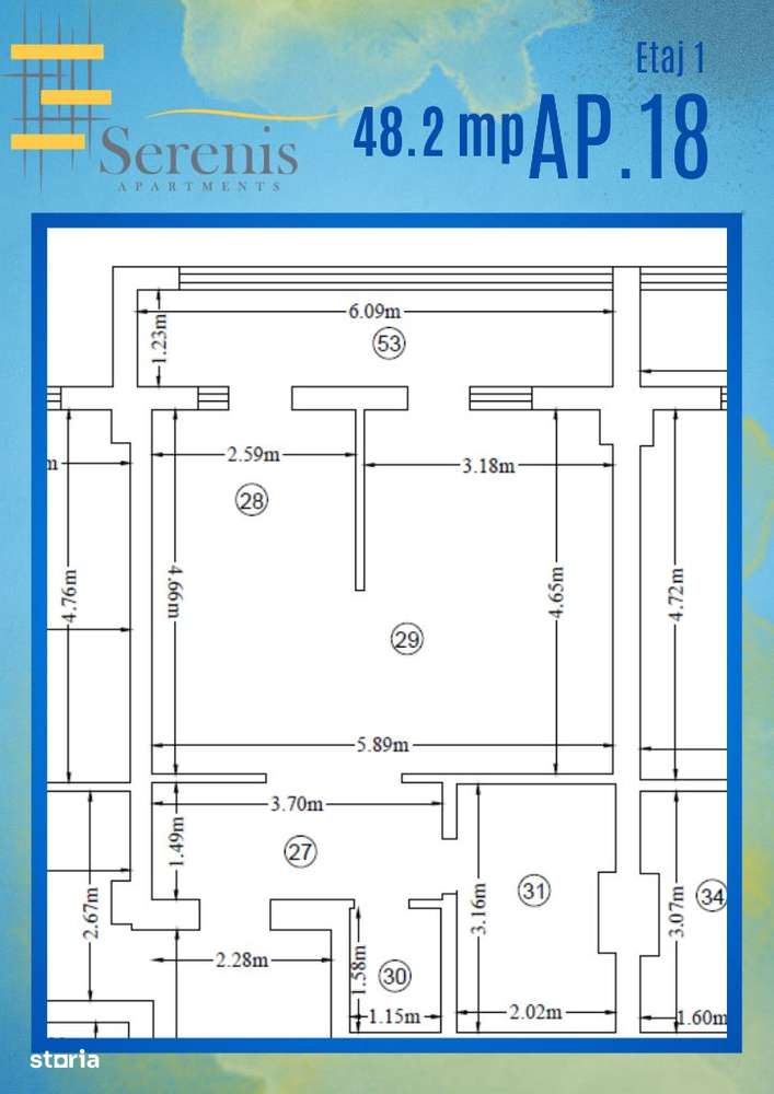 Intabulat! Ap 1 camera+parcare+boxa, 48.3 mp,Pacurari - Imagine principală: 5/10