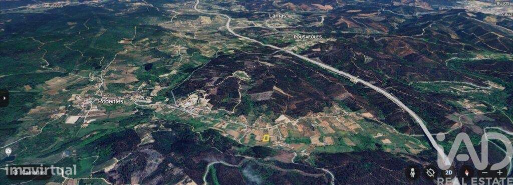 Terreno Agrícola em Podentes de 1117,00 m2 - Grande imagem: 2/11