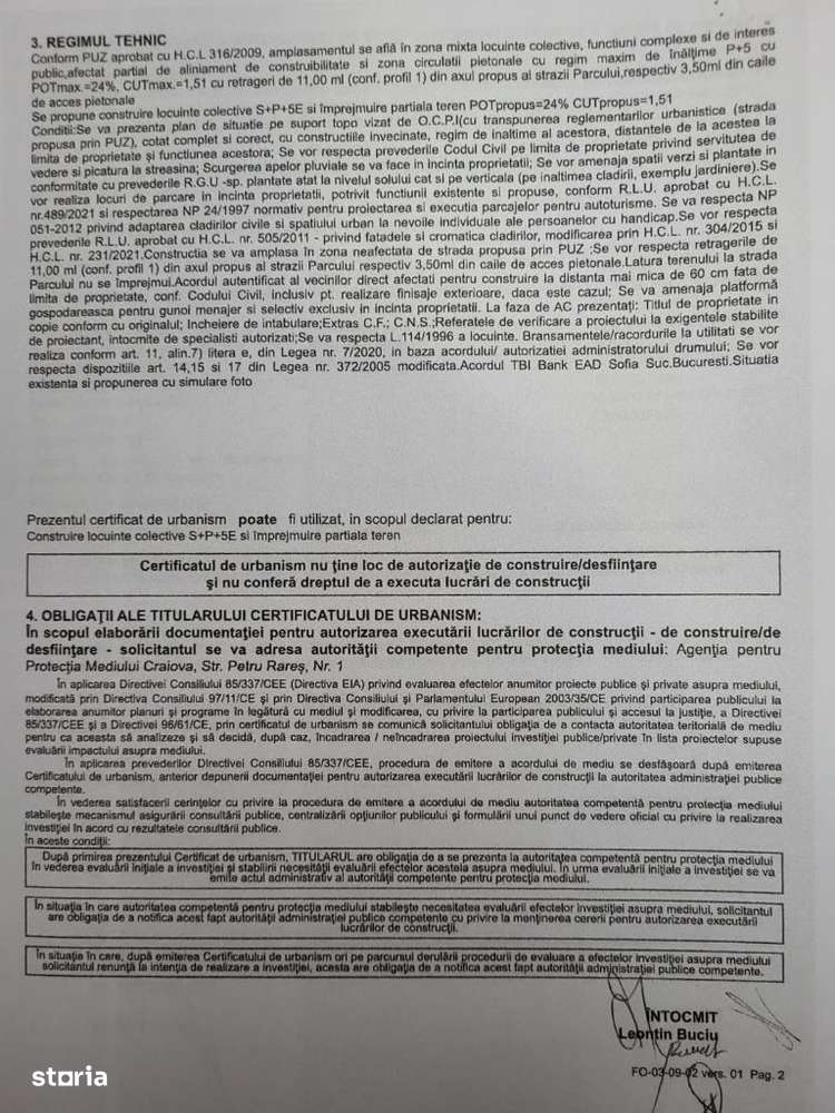 Intravilan 850mp,zona Billa,toate avizele pt autorizatie constructie. - Imagine principală: 2/5