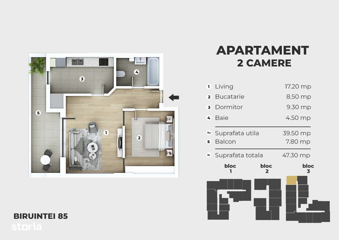 Nou ! Metrou Berceni 300m - 2 camere tip studio - piscina, parc, AC - Imagine principală: 4/5