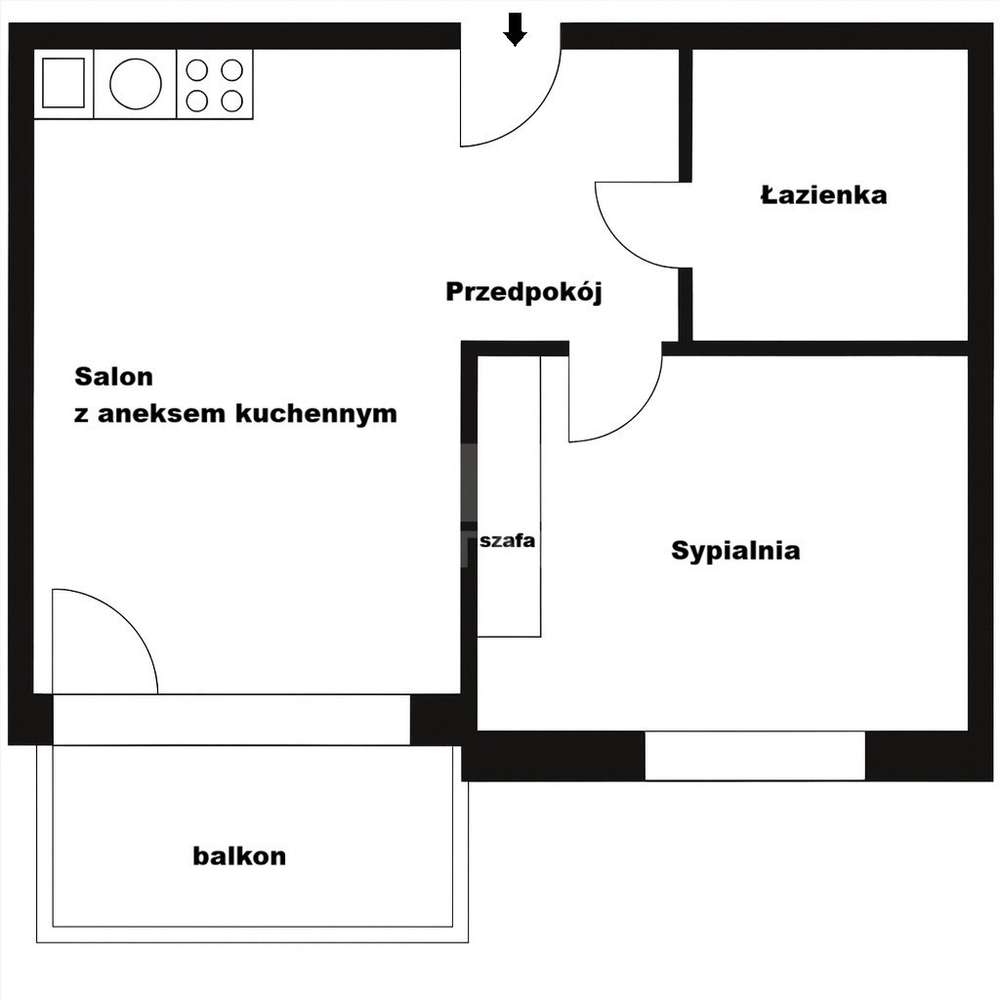 Apartament 2 pok. z balkonem | Scala Gdańsk-19