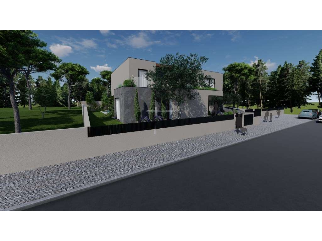 Moradia isolada T5, arquitetura contemporânea com garagem e piscina...-9