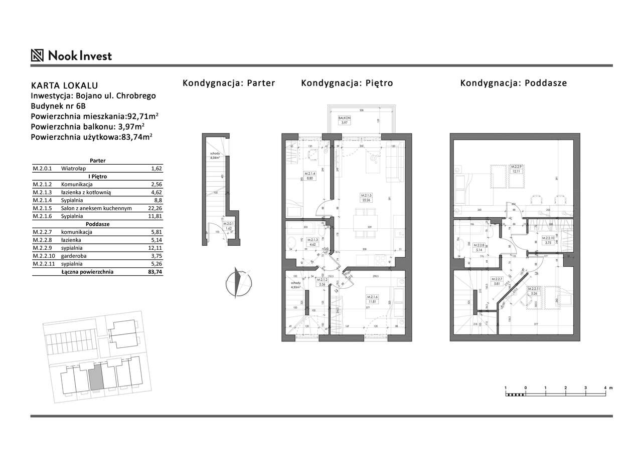 5-pokojowe mieszkanie 92m2 + balkon - Pełny obrazek: 2/7