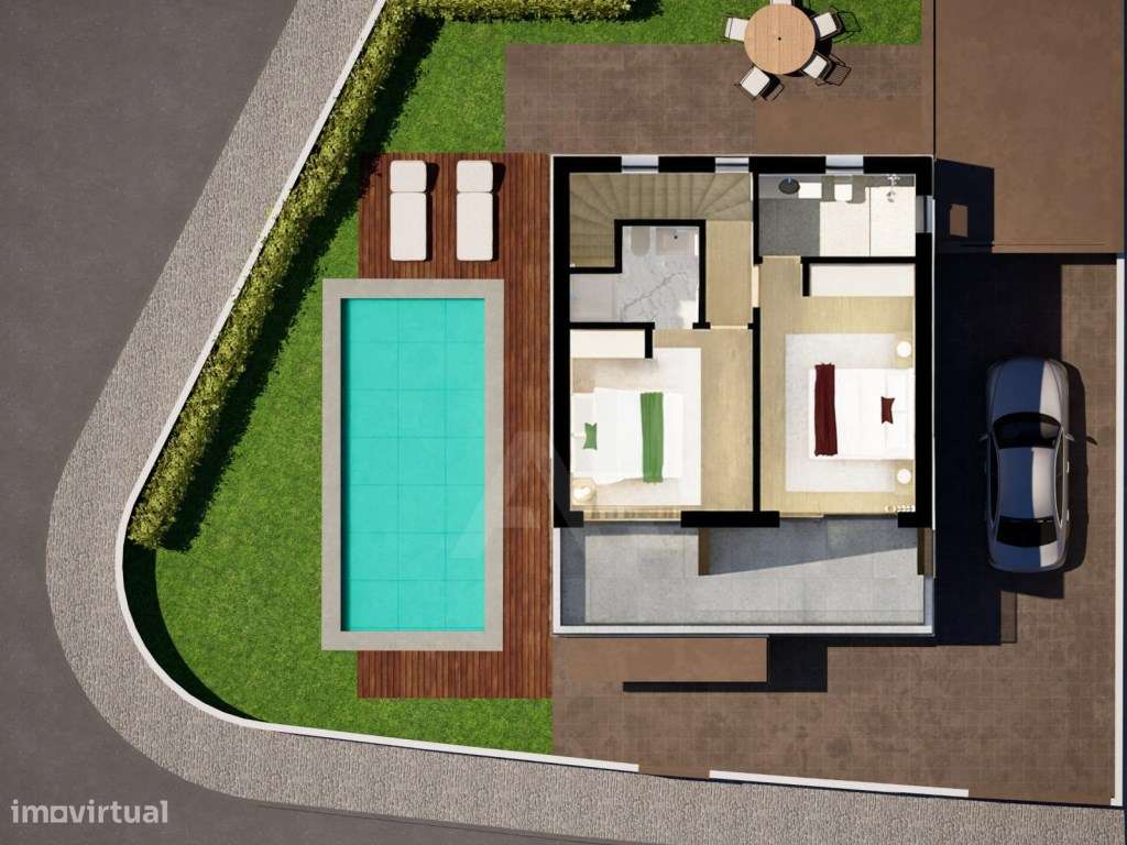 Moradia T3 com Piscina e Garagem a 5 Minutos das Caldas-16