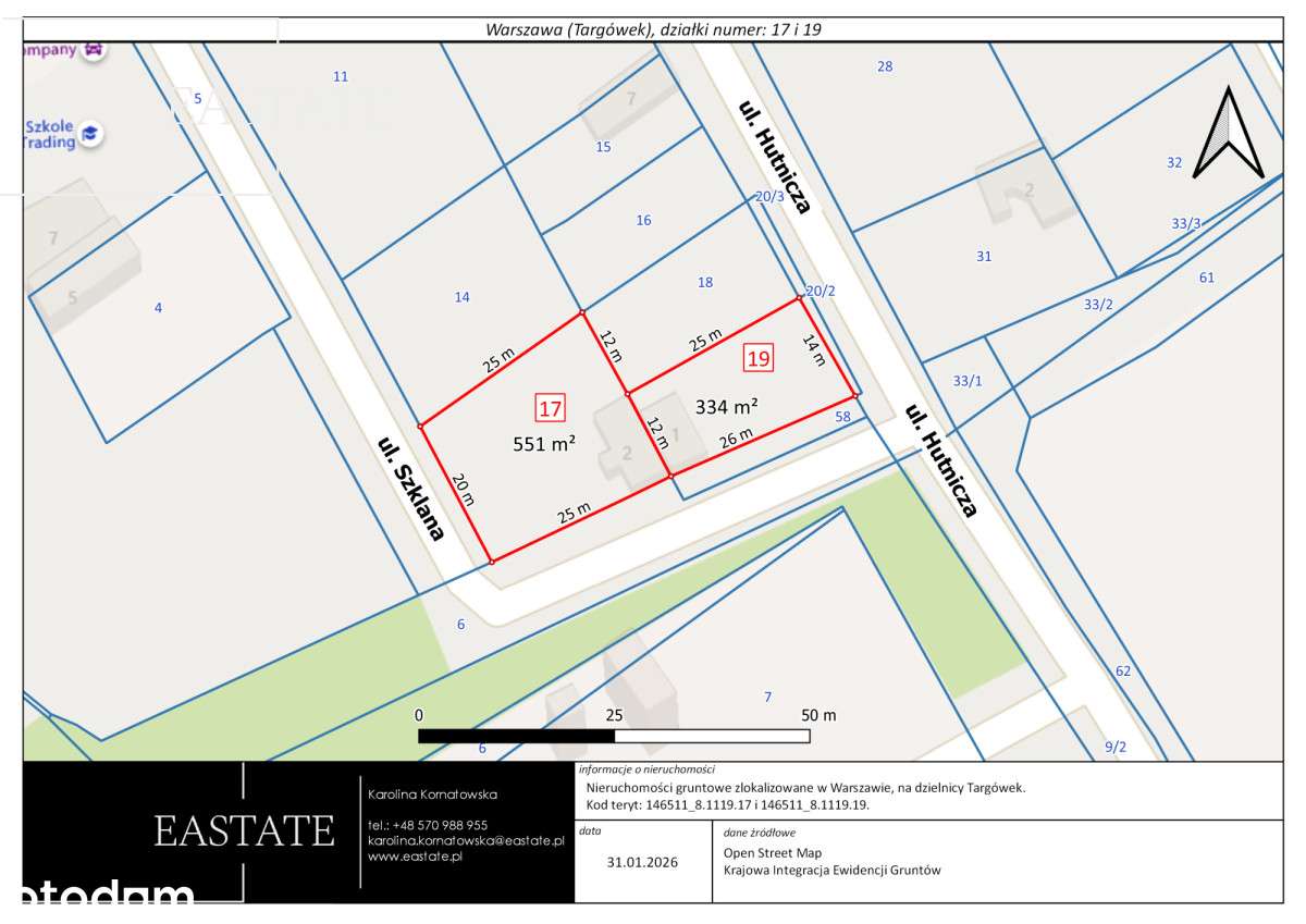 Działka inwestycyjna na Targówku - 886 m²-2