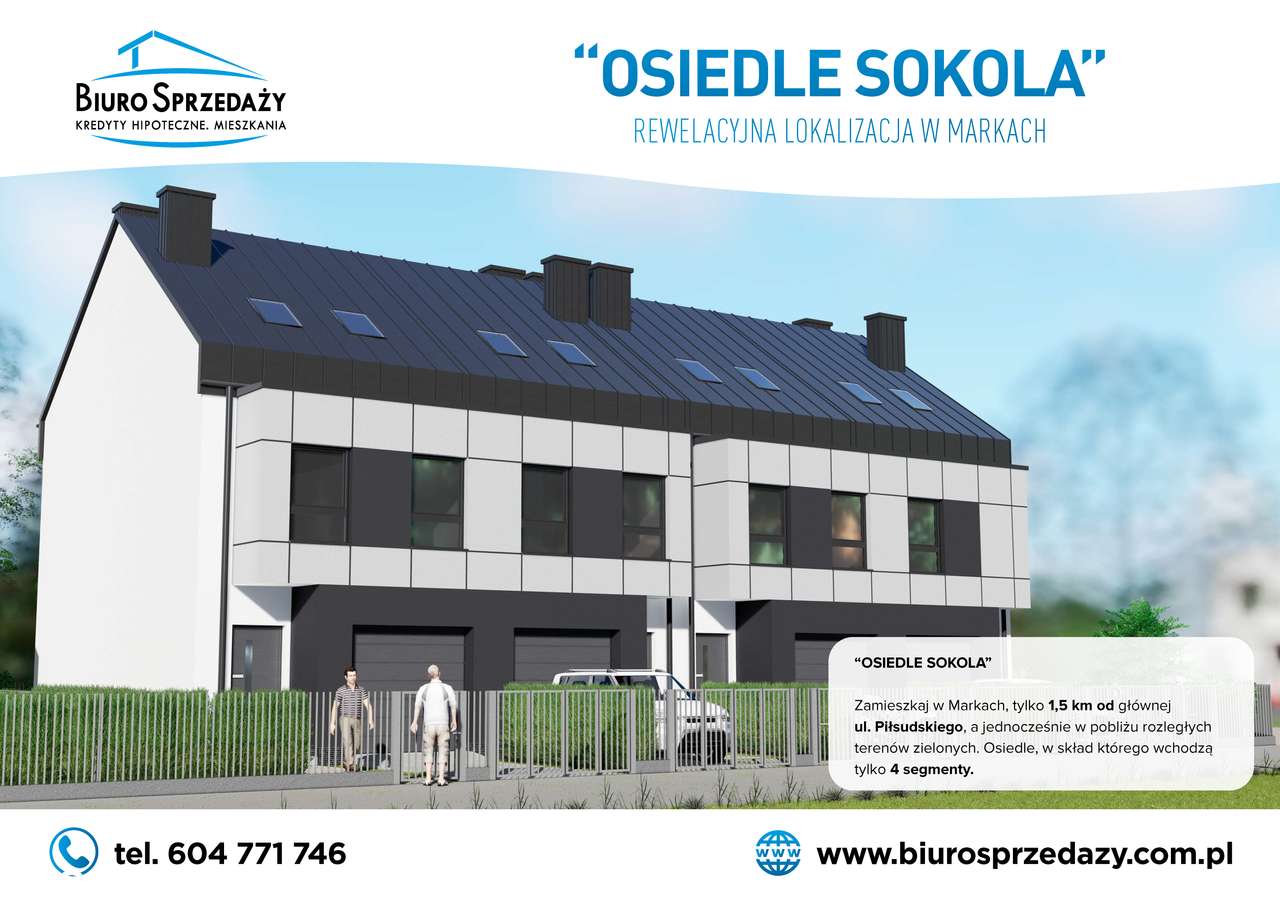 KOMPAKTOWY SEGMENT Z GARAŻEM+PODJAZD+OGRÓDEK - Pełny obrazek: 4/8