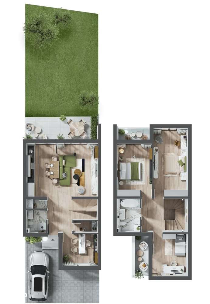 Gaminvest Vilă nouă 3 dormtioare in Nufarul, P+M în Oradea, P988 - Imagine principală: 4/4