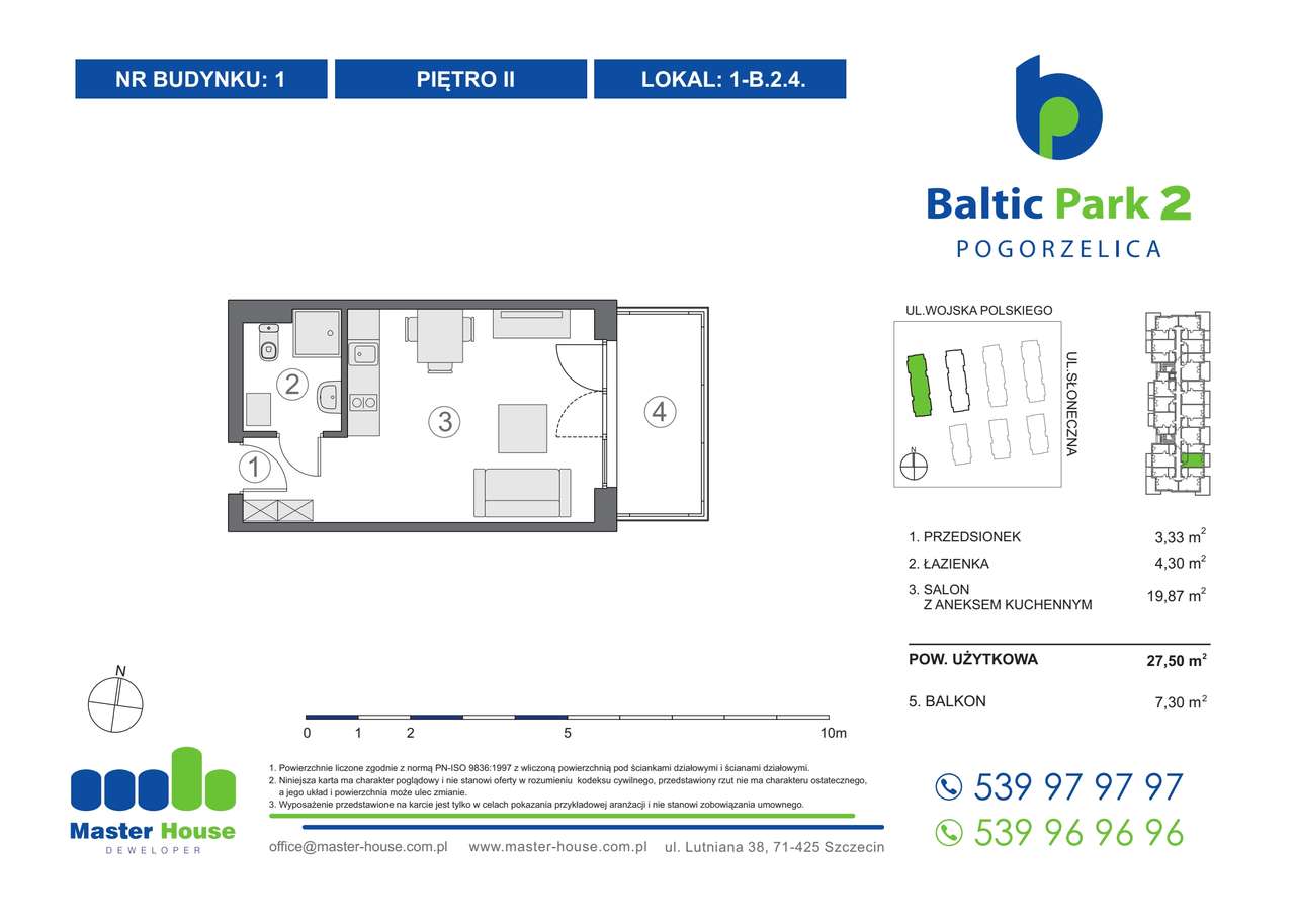 Baltic Park 2 | apartament inwestycyjny | 1-B.2.4 - Pełny obrazek: 2/7